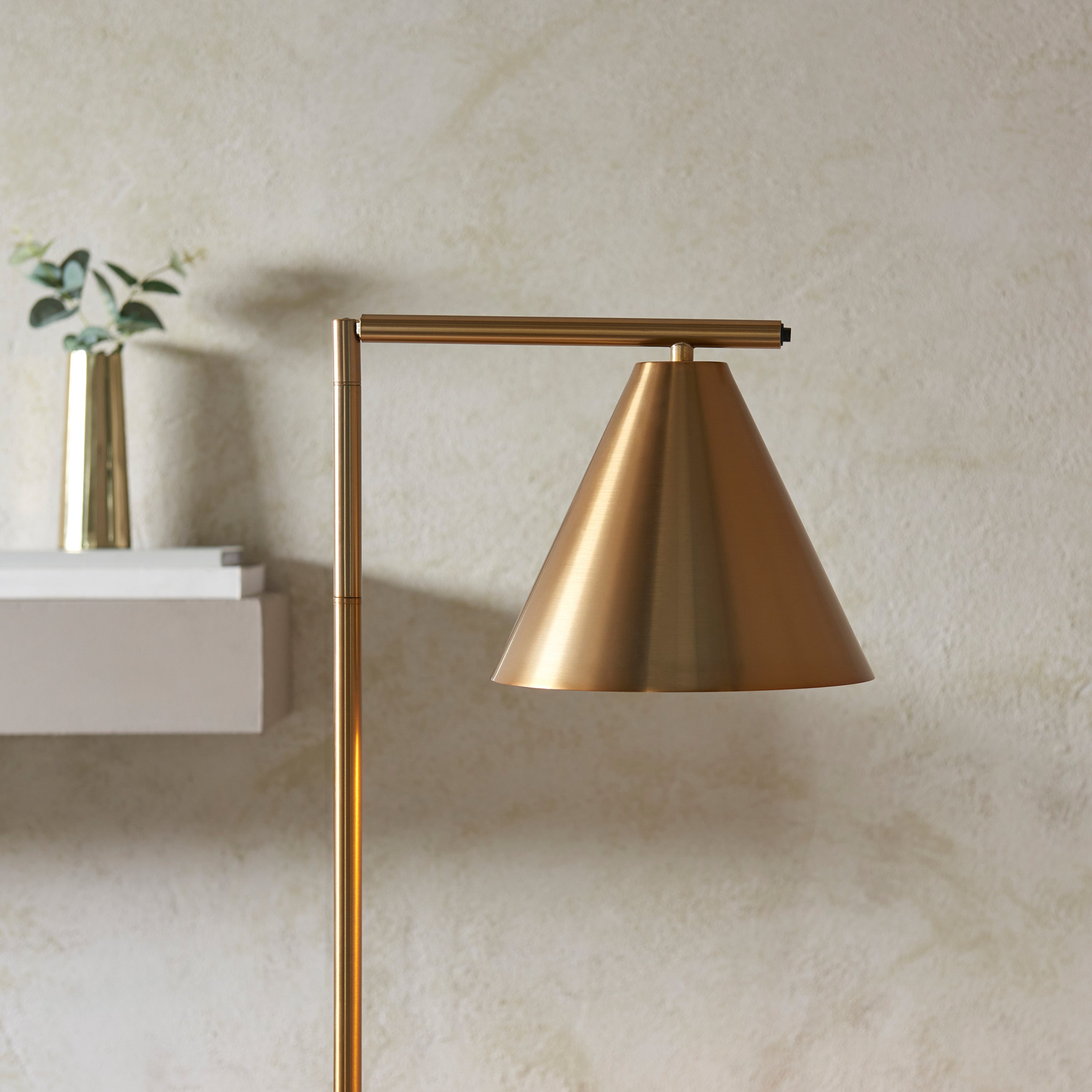 Ariana Antique Brass Floor Lamp